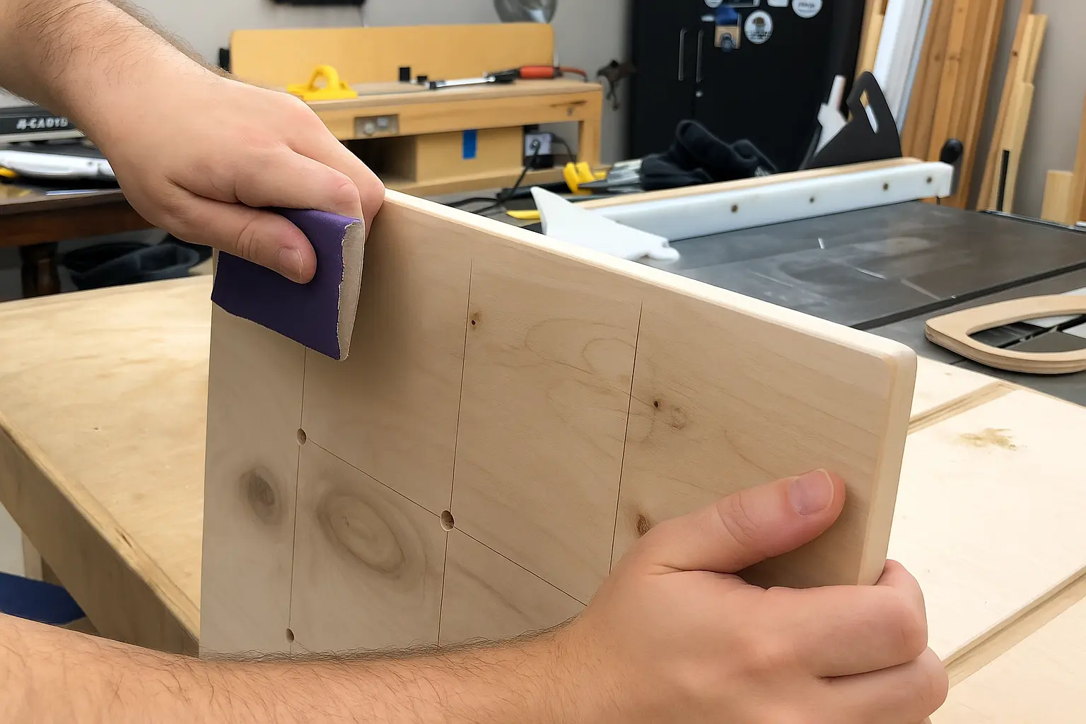 Marking positions for support pieces